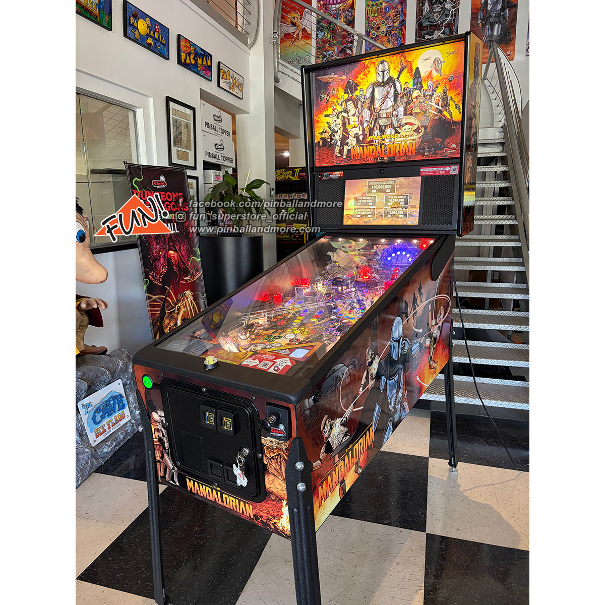 The Mandalorian (Premium) Pinball Machine - LIKE NEW!