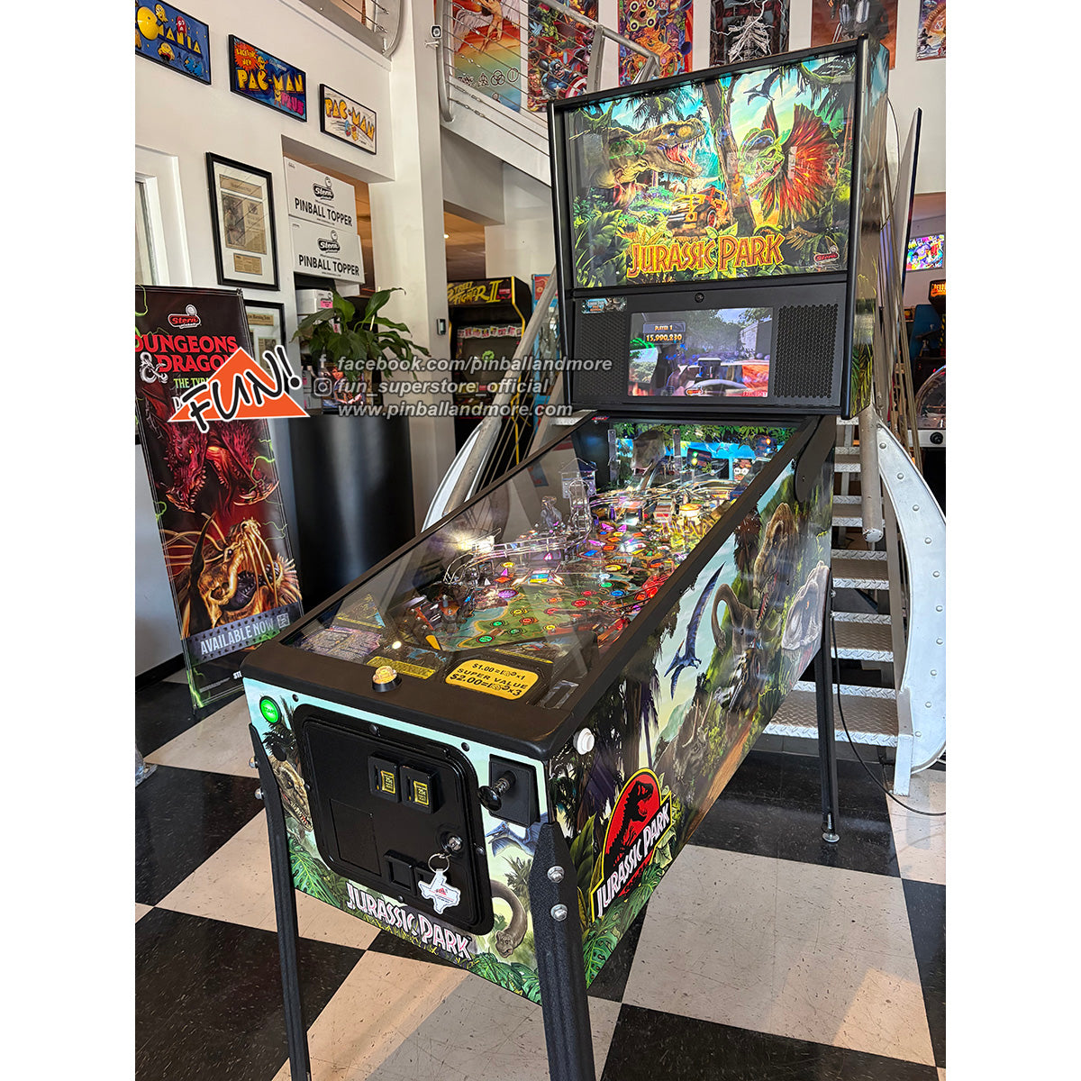 Jurassic Park (Pro) Pinball Machine - Reconditioned!