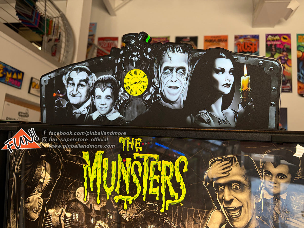 The Munsters B&W (Premium) Pinball Machine - AUTOGRAPHED!