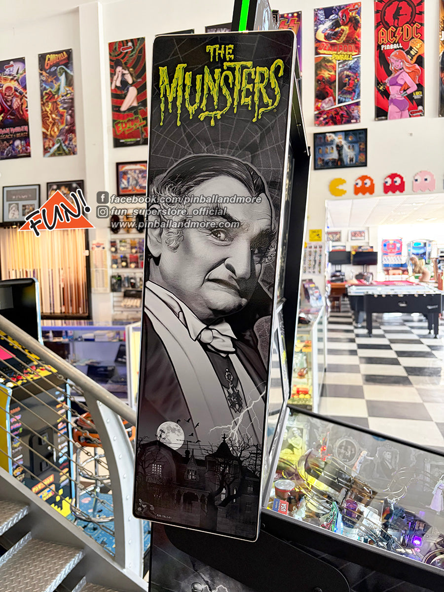 The Munsters B&W (Premium) Pinball Machine - AUTOGRAPHED!