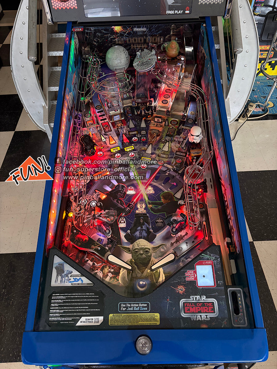 Star Wars: Fall of the Empire (Limited Edition #618) Pinball Machine w/Topper!