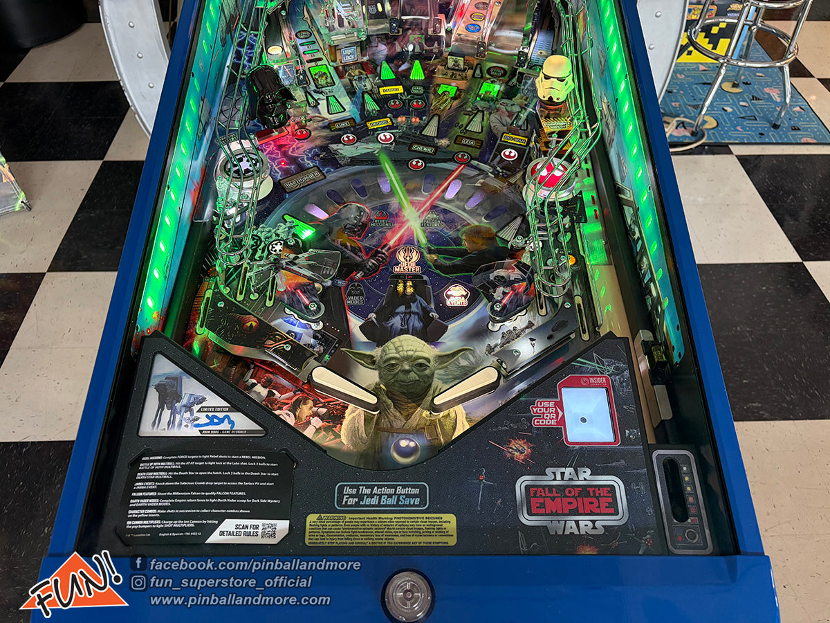 Star Wars: Fall of the Empire (Limited Edition #618) Pinball Machine w/Topper!