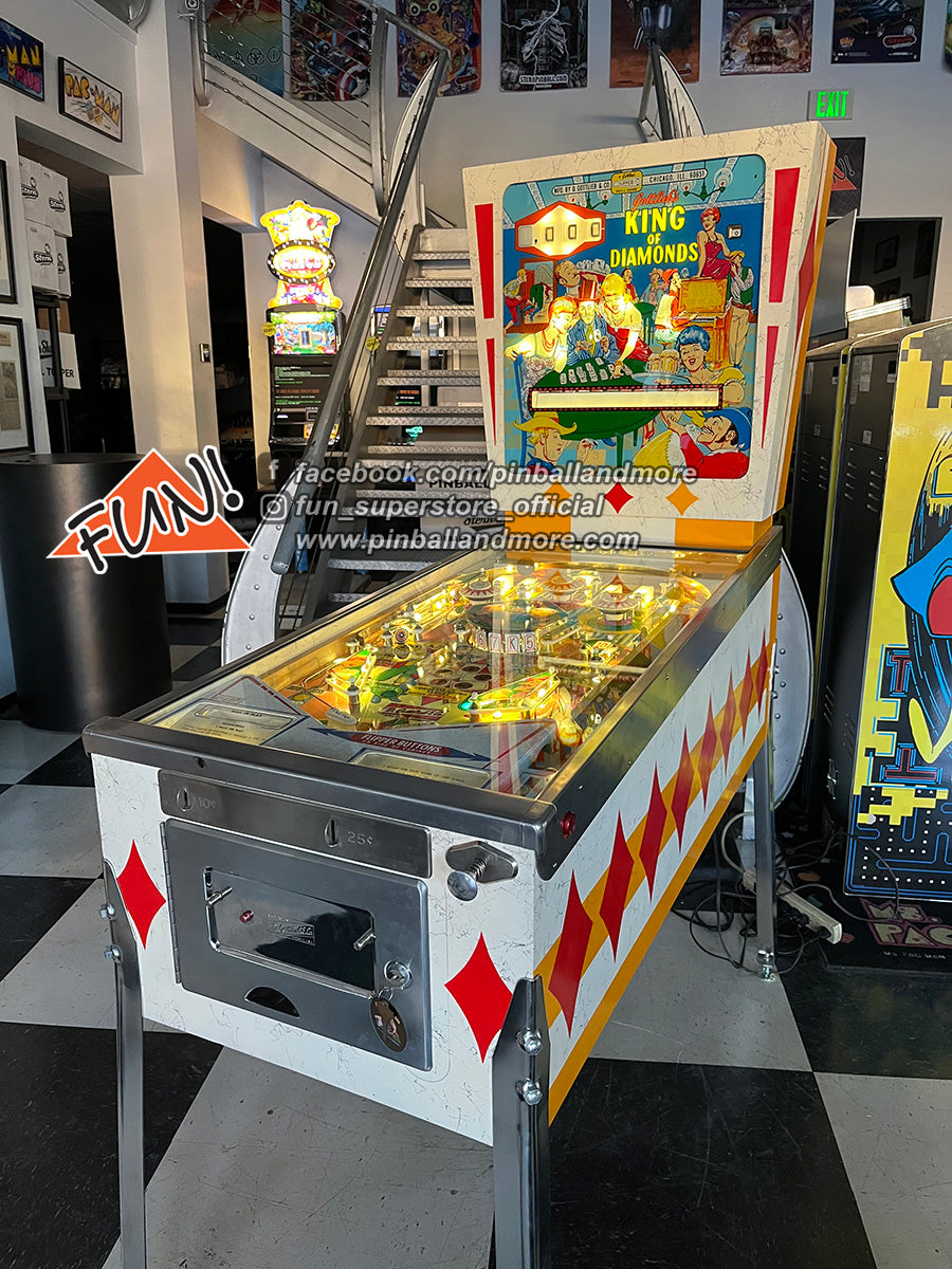 1967 Gottlieb King of Diamonds Pinball Machine - Restored