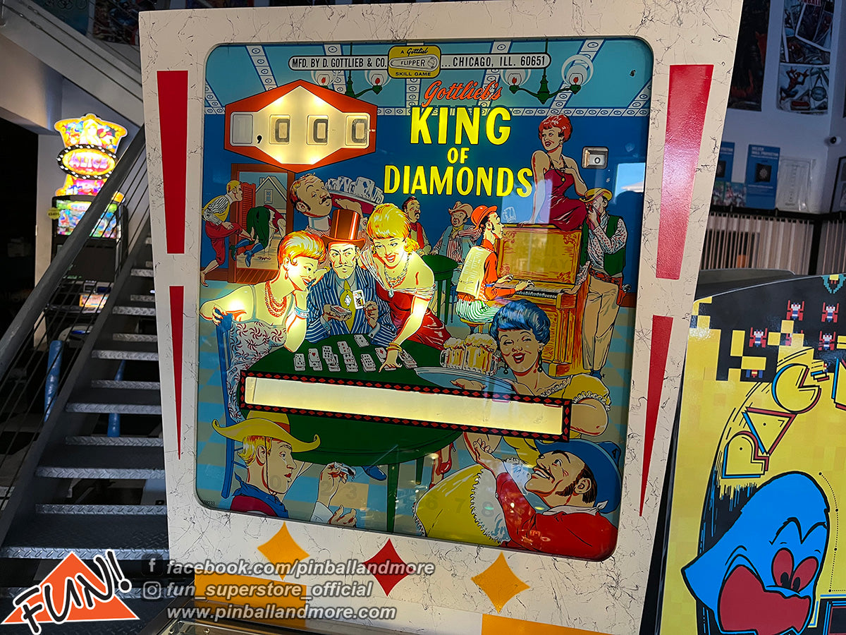 1967 Gottlieb King of Diamonds Pinball Machine - Restored