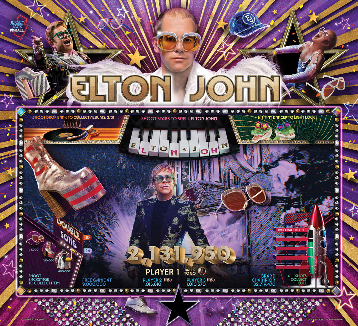 Elton John (Collectors Edition) Pinball Machine - NEW