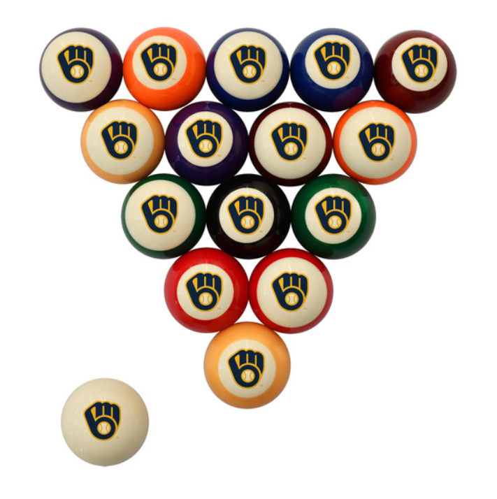 Officially Licensed MLB Retro Pool Ball Set (Pick your team)
