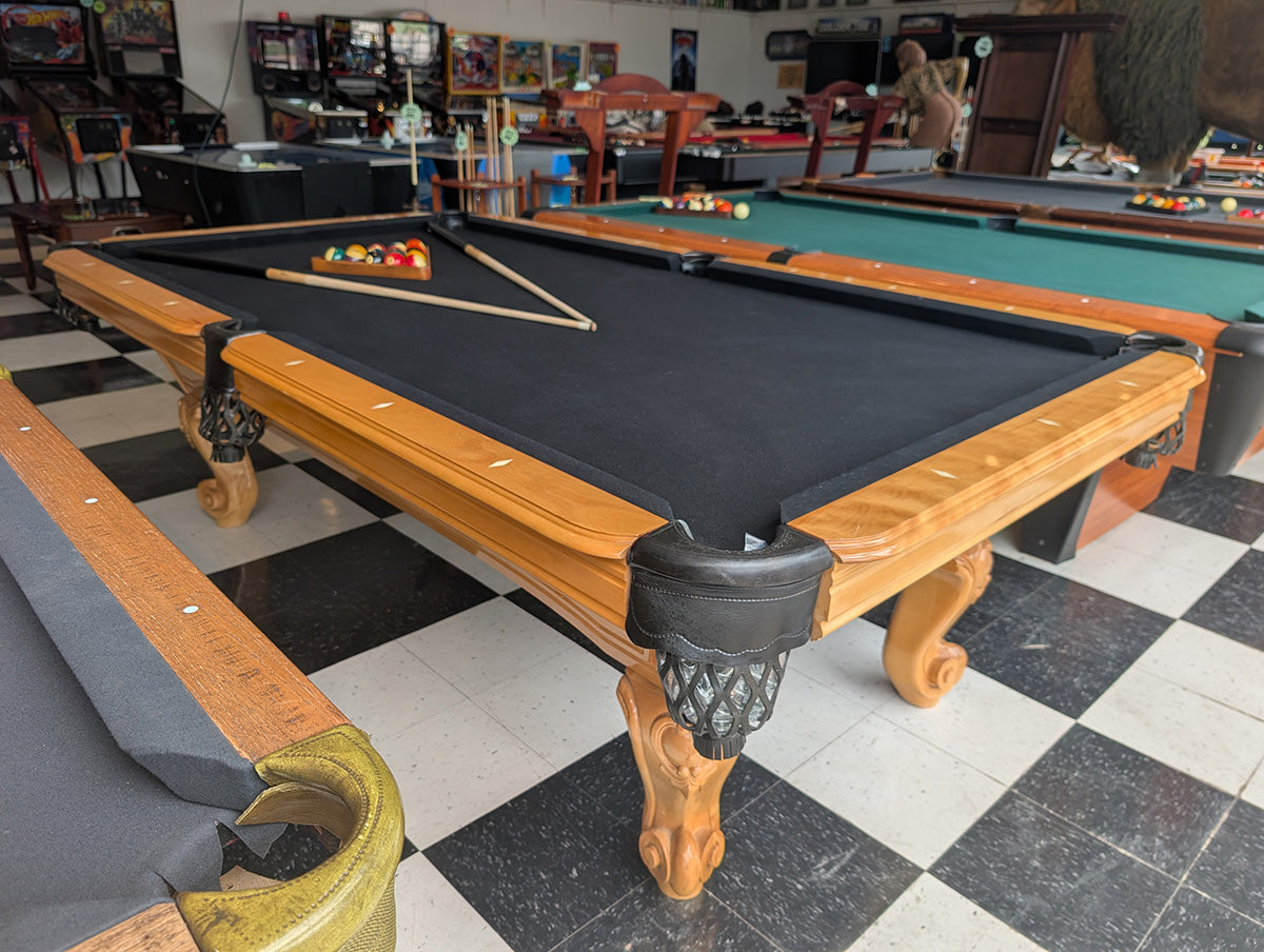 8' Light Oak Pool Table