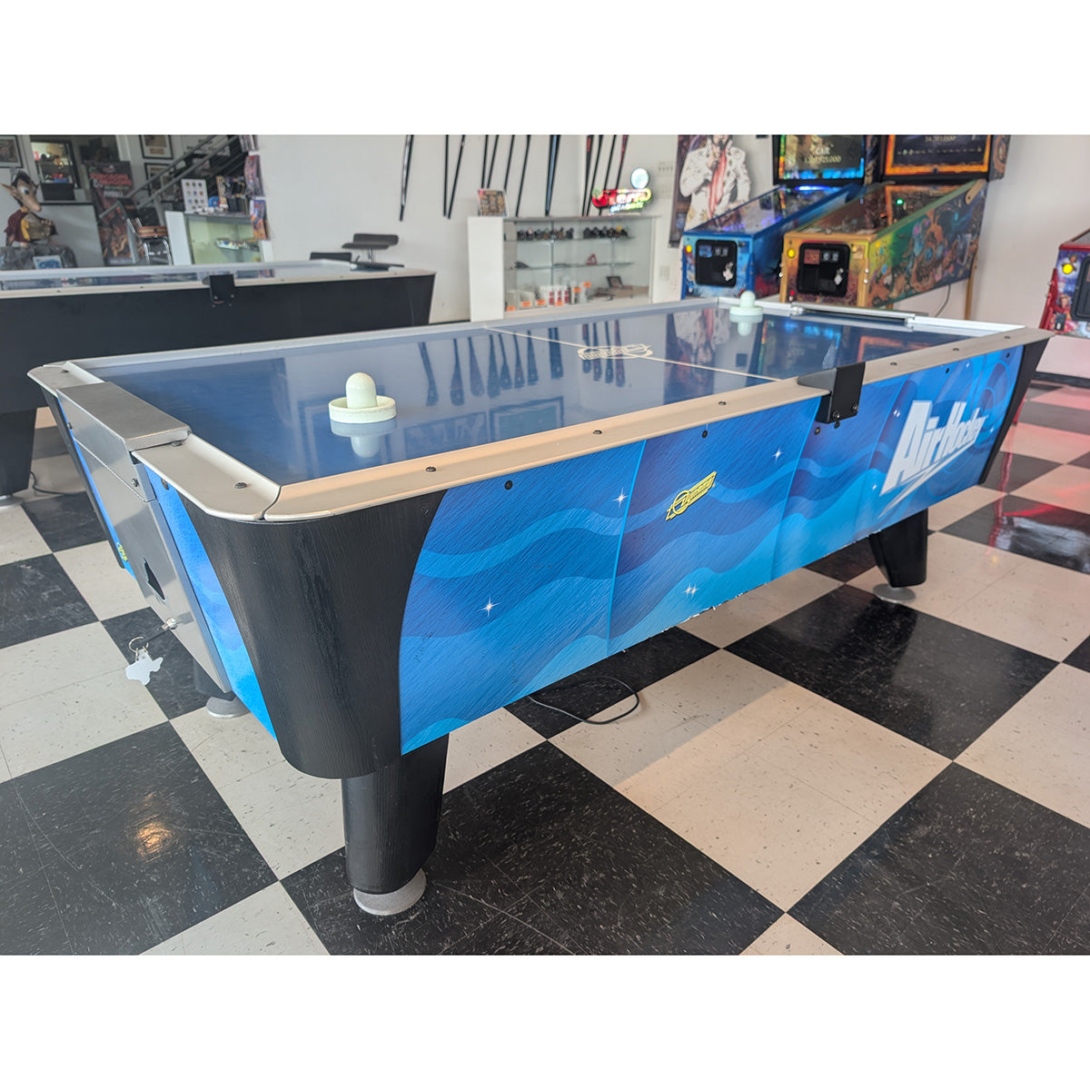 (Pre-Owned) 7ft Dynamo Blue Streak Air Hockey Table