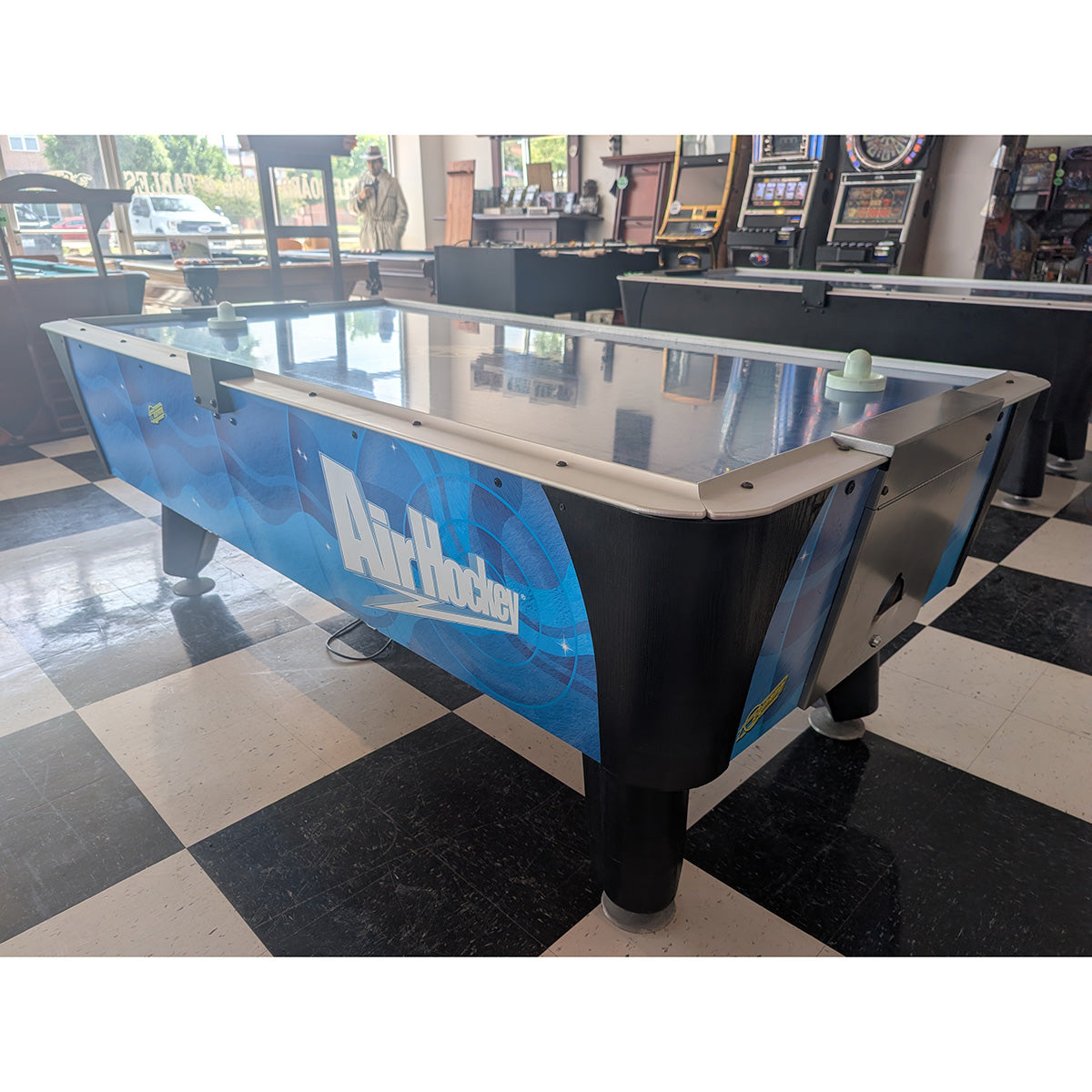 (Pre-Owned) 7ft Dynamo Blue Streak Air Hockey Table