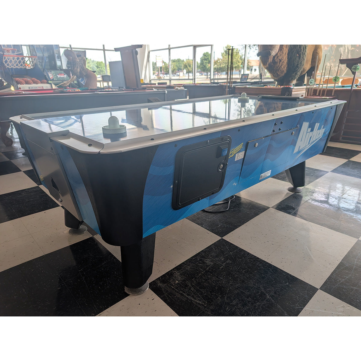 (Pre-Owned) 7ft Dynamo Blue Streak Air Hockey Table