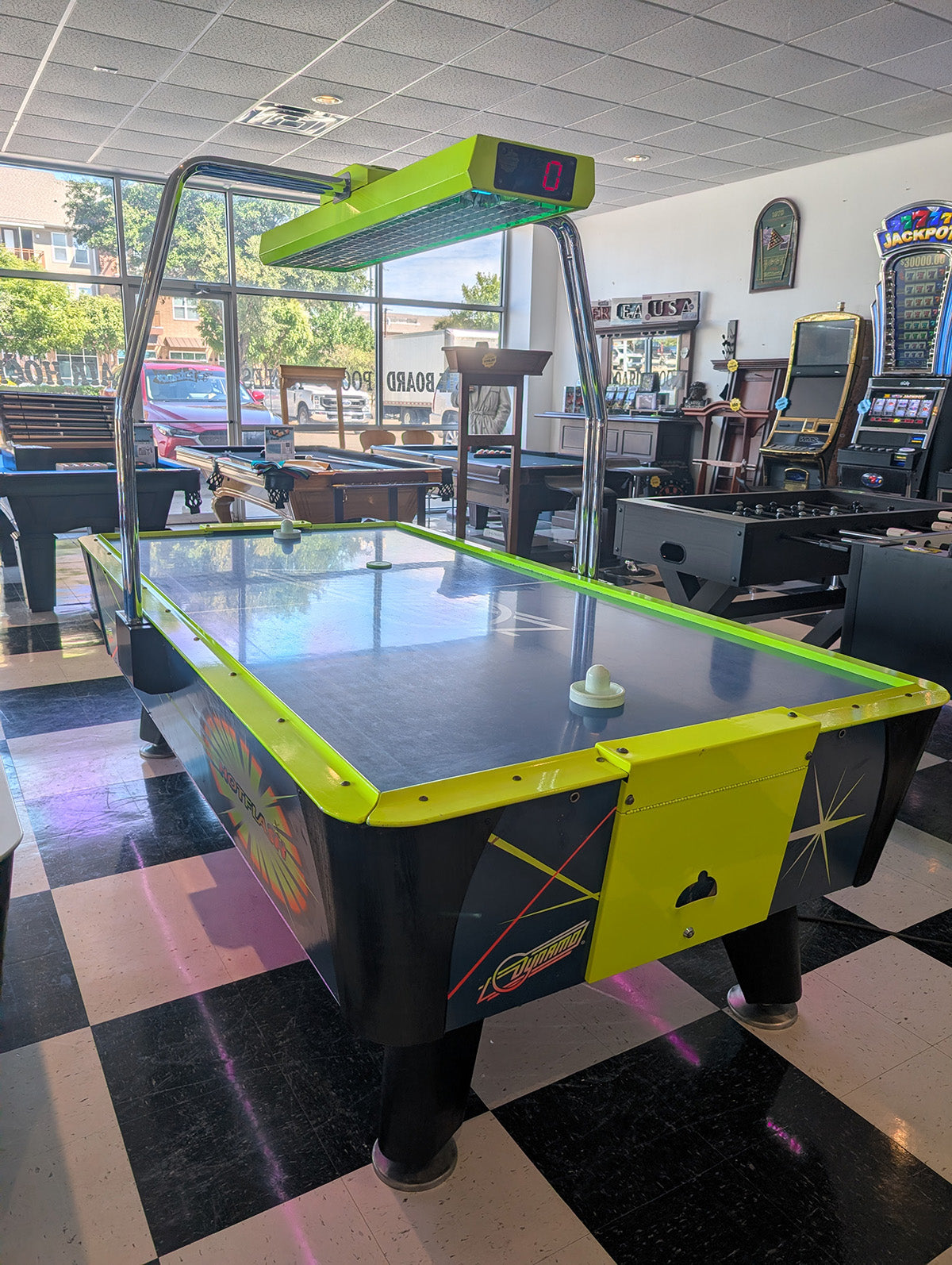 (Pre-Owned) 8ft Dynamo Hot Flash Air Hockey Table