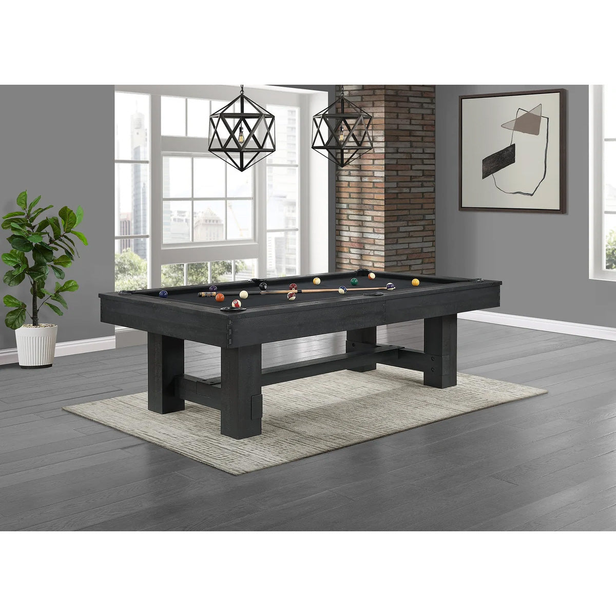 Reno 8' Pool Table (Ink Black)