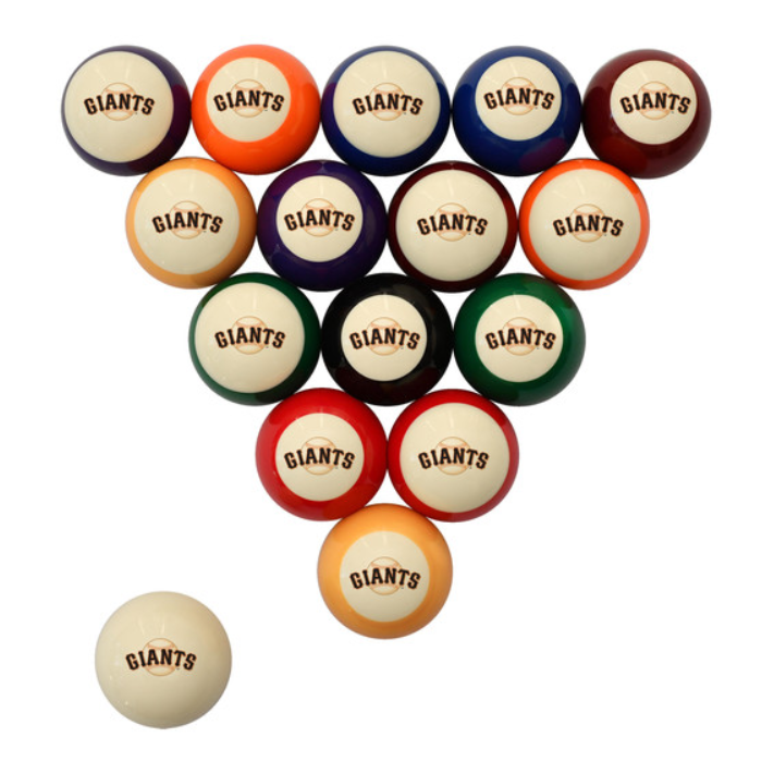 Officially Licensed MLB Retro Pool Ball Set (Pick your team)