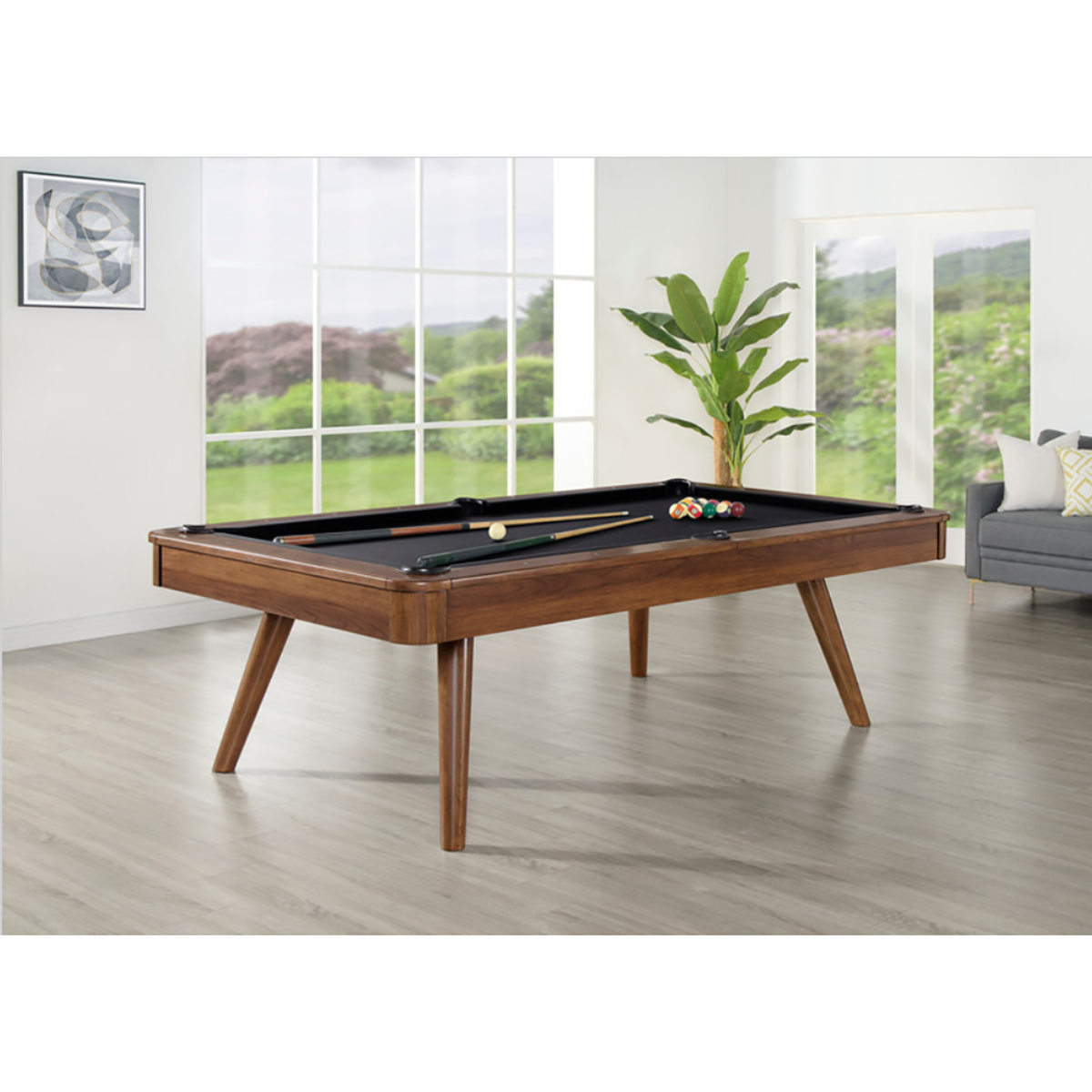 Elton 8' Pool Table (Walnut)