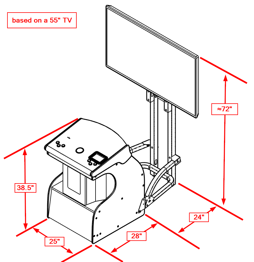 Golden Tee PGA TOUR Showpiece PRO (Pedestal w/TV Stand)