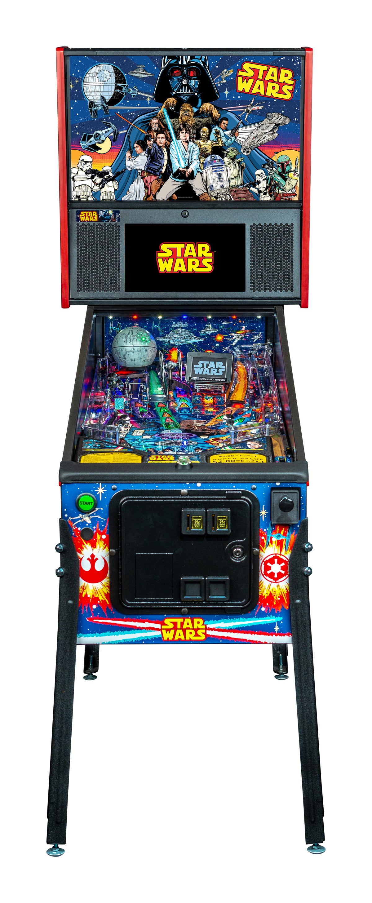 Star Wars (Pro) Comic Art Pinball Machine - FREE SHIPPING