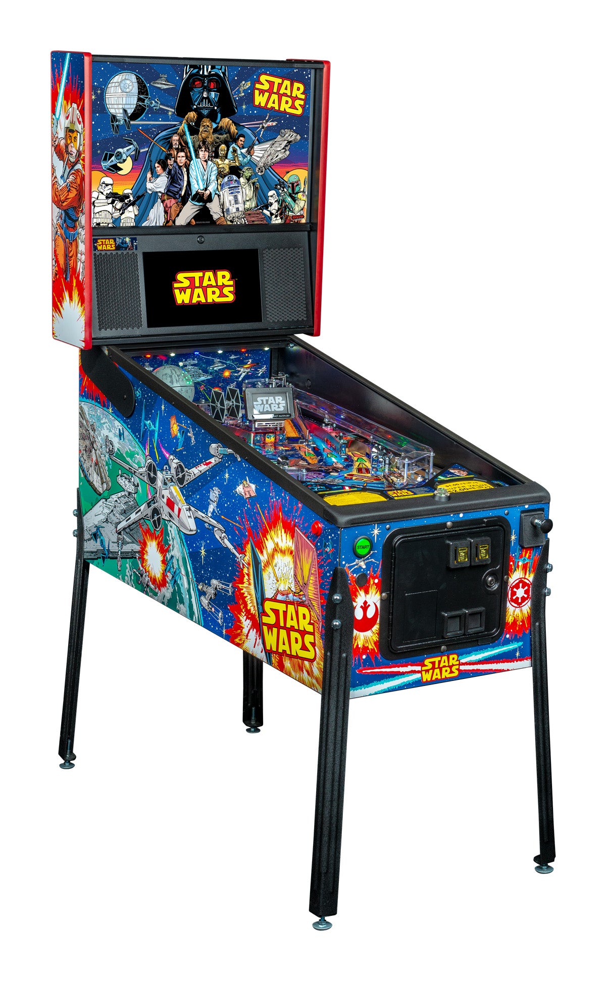 Star Wars (Pro) Comic Art Pinball Machine - FREE SHIPPING