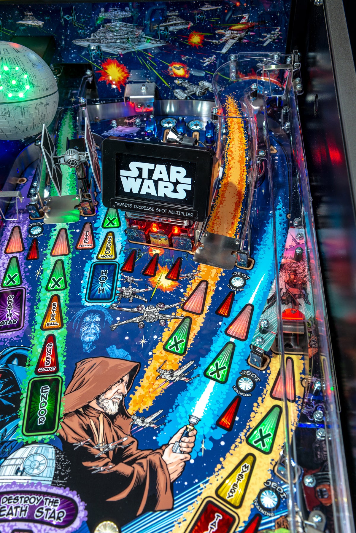 Star Wars (Pro) Comic Art Pinball Machine - FREE SHIPPING