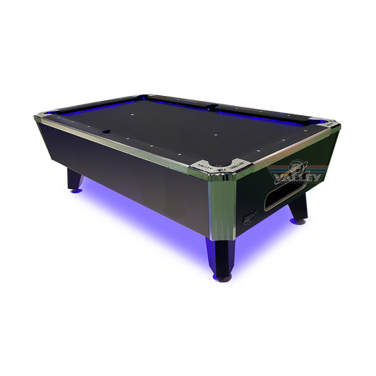 Valley Panther LED Pool Table (Various Sizes) - Non Coin Operated