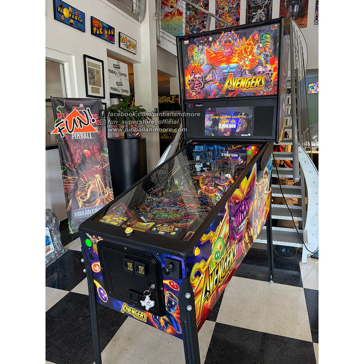 Avengers: Infinity Quest (Premium) Pinball Machine - HUO