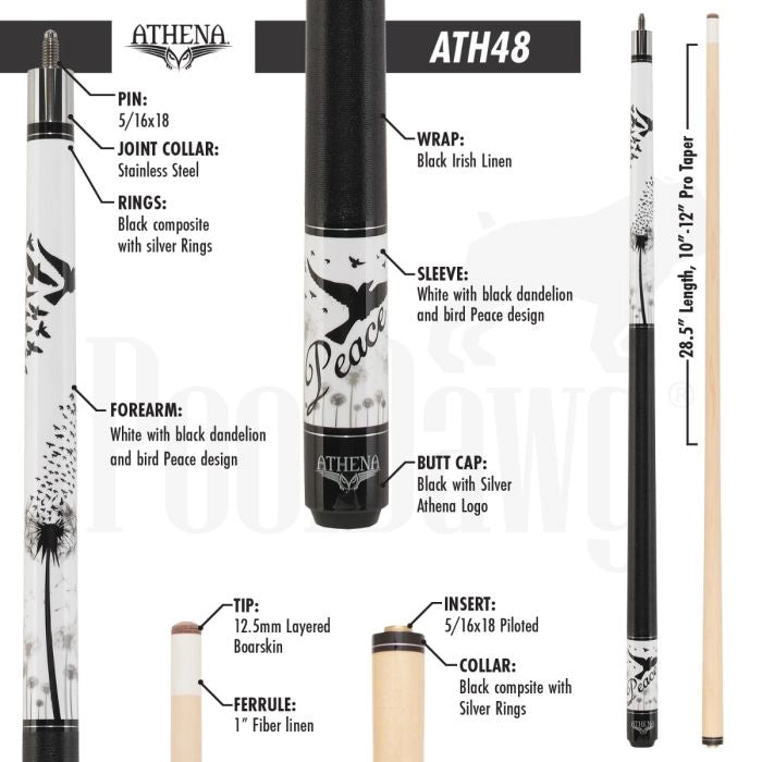 Athena ATH48 Pool Cue (18 oz)