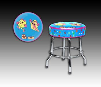 Ms. Pac-Man Swivel Stool 19" & 30"