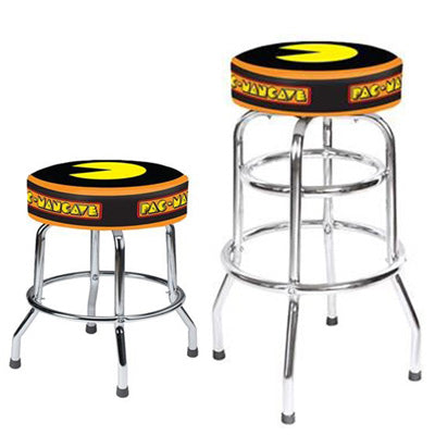 Pac-ManCave (Pac-Man Logo) 19" & 30" Swivel Stool