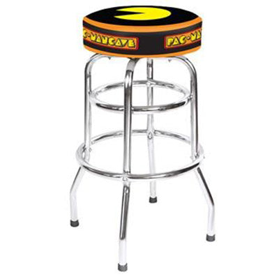 Pac-ManCave (Pac-Man Logo) 19" & 30" Swivel Stool
