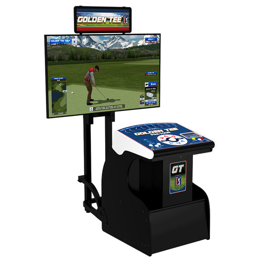 Golden Tee PGA TOUR Showpiece PRO (Pedestal w/TV Stand)