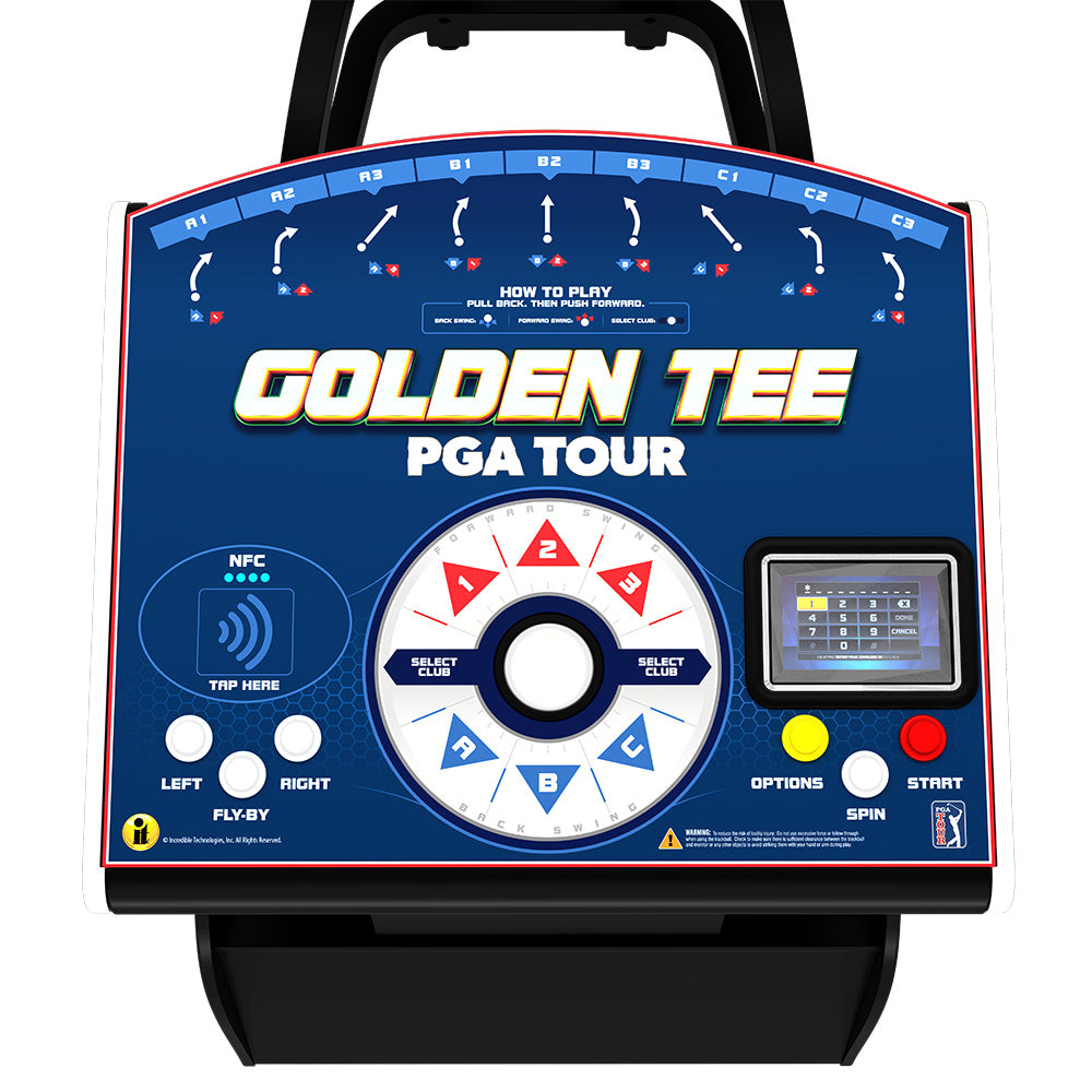 Golden Tee PGA TOUR Showpiece PRO (Pedestal w/TV Stand)